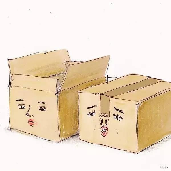 日本插画师keigo的脑洞漫画,画风简单粗糙却可爱幽默