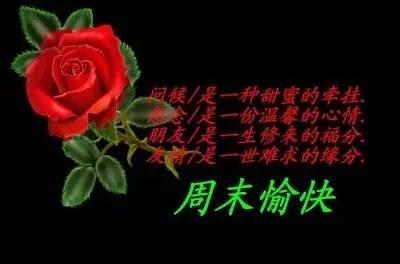 周末祝福祝你愉快
