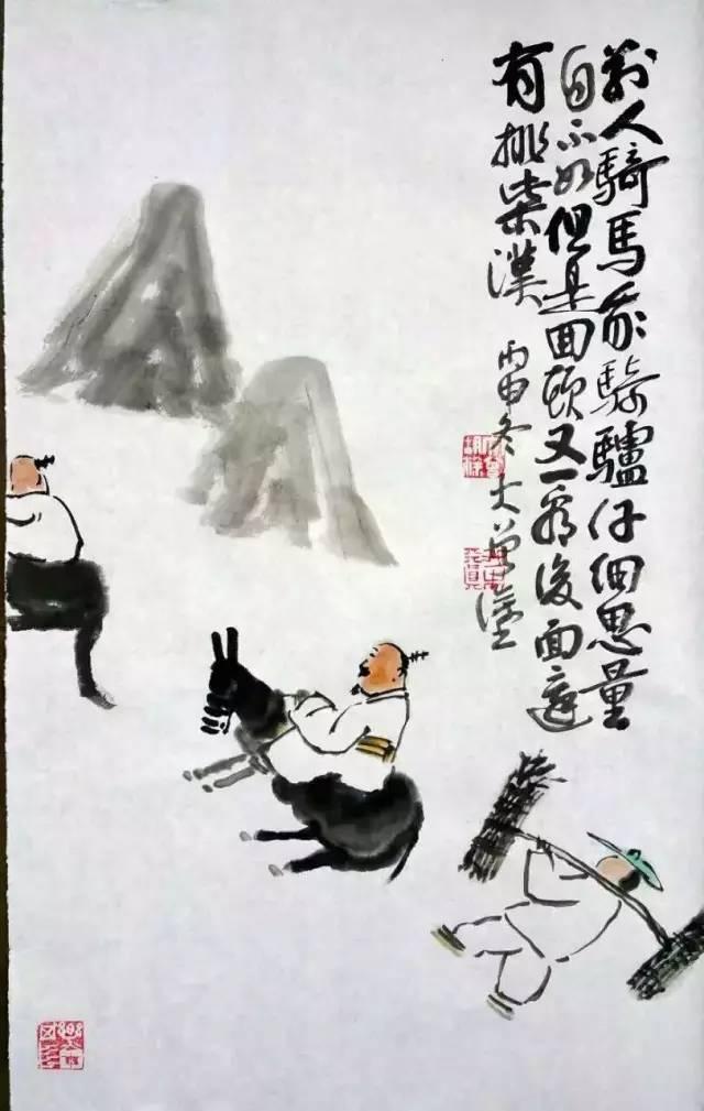 湘乡人曾初良：与画相配率性而肆意调侃的打油诗