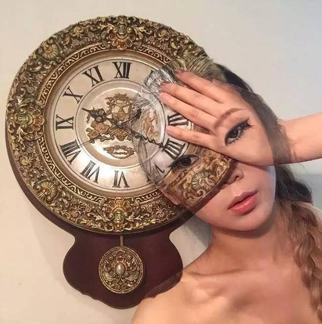 人体上进行彩绘，产生错乱的感觉！