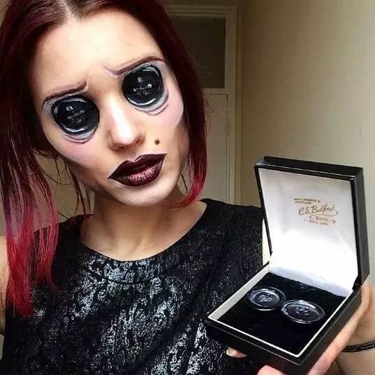 妹子的特技化妆效果太惊艳太吓人了!