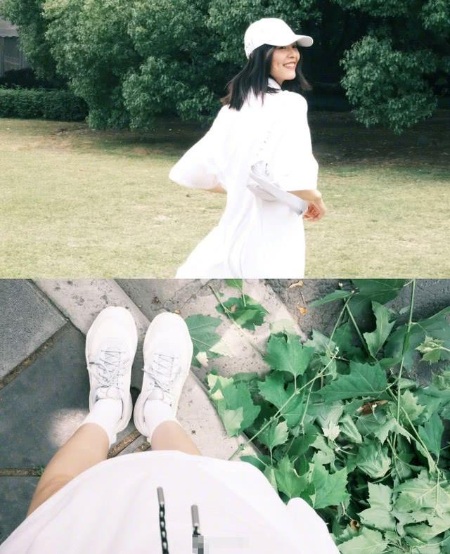 劉雯曬夏遊私服照！一身白衣搭白帽清爽活潑，追風造型格外有范兒 娛樂八卦吃瓜 第5张