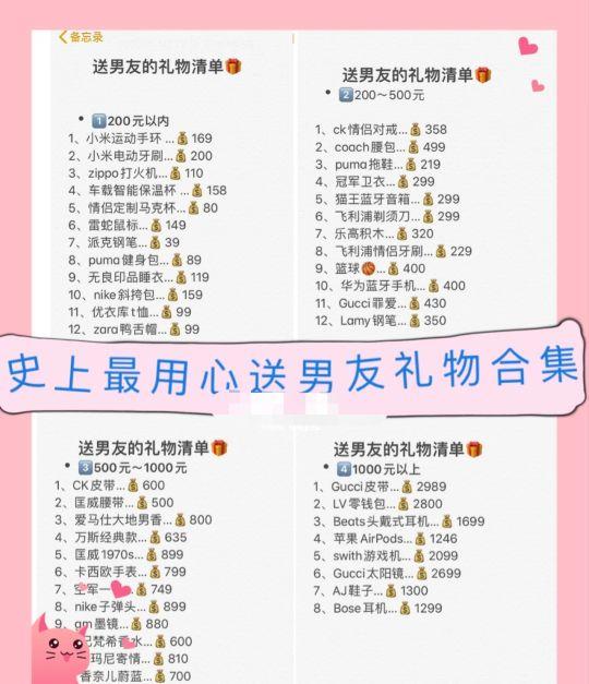 七夕礼物送什么给男友？恋爱女生必看！不需因礼物而纠结啦 圣诞节送女朋友