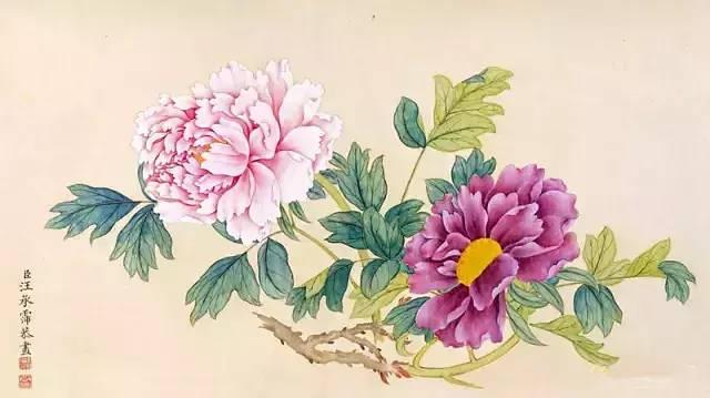 国画芙蓉花图精品欣赏，十大名花十首诗词