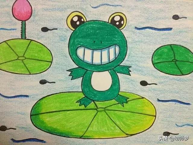 1一3岁宝宝学画画,大一班的小朋友学画画