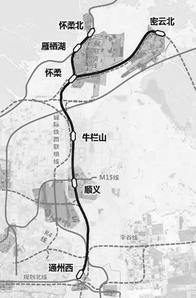 怀柔到北京市郊铁路京承线6月30日开通怀顺义西高铁为什么停了