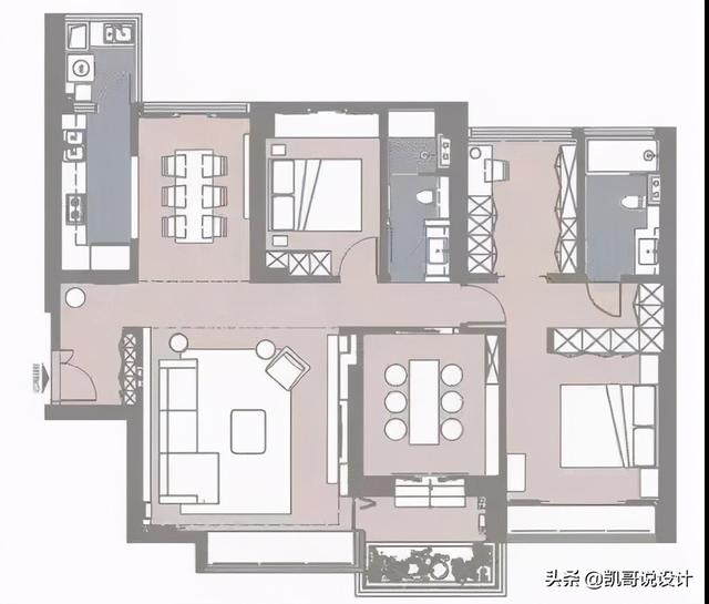 室内设计师杨凯分享、142㎡现代原木风格设计案例
