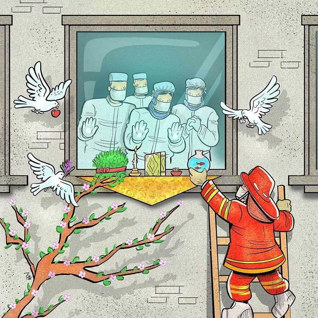 手绘漫画谢医护图片 送给医生的礼物图画