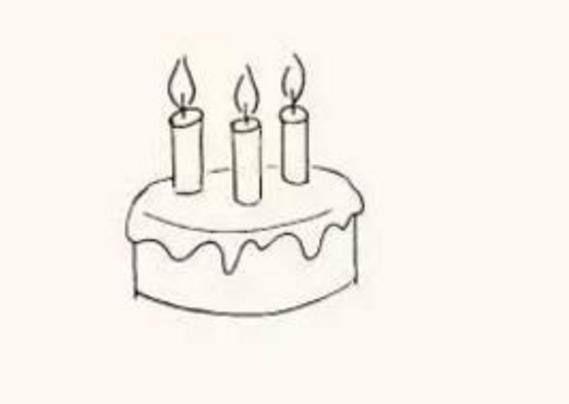 生日蛋糕图片大全儿童 简单生日礼物盒简笔画