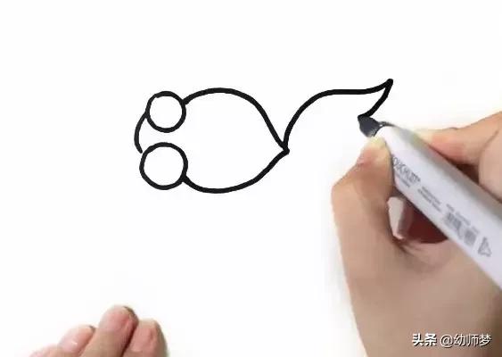 儿童简单画漂亮的房子 儿童简单画小鱼