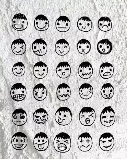 简笔画表情包萌表情 可爱,很萌的简笔画表情