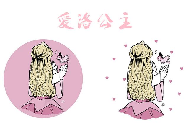 简笔画女孩古风背影 可爱简笔画手绘女孩丸子头