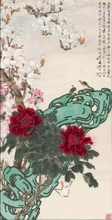 牡丹鉴赏实力画家笔下的牡丹风华，实力画家笔下的牡丹风华