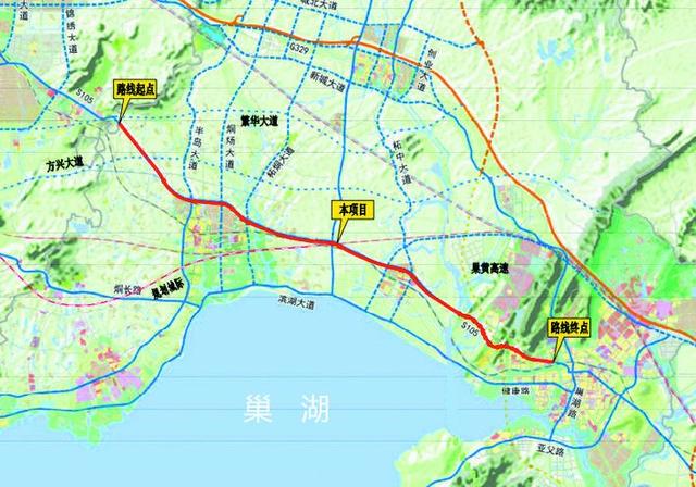 合肥到巢湖合肥市区至巢湖市区将新增一条快速地铁7号线到巢湖哪个镇