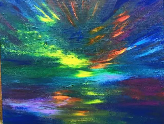 惊掉下巴！浙江盲人小伙随手一画，梦幻色彩迷倒无数妈妈粉：我要拿来做旗袍