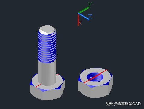 螺栓和内螺纹的画法和标注，机械制图基础知识之螺纹画法