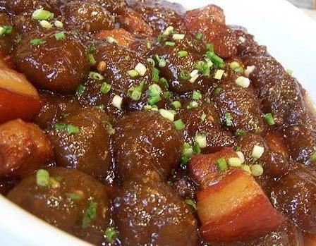 正宗安庆山粉圆子烧肉的做法，地方特色名菜山粉圆子烧肉