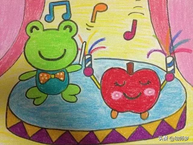 1一3岁宝宝学画画,大一班的小朋友学画画
