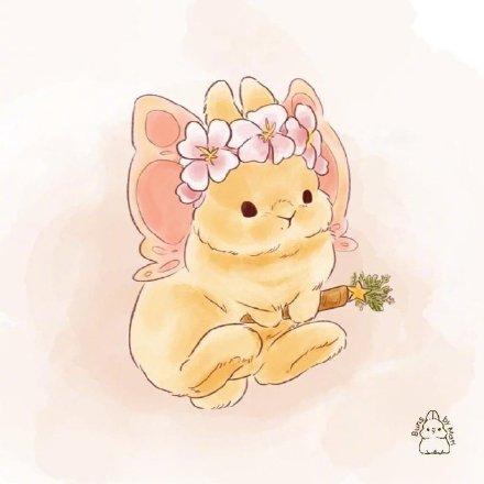 可爱小兔子图片简单画 儿童画画图片大全兔子