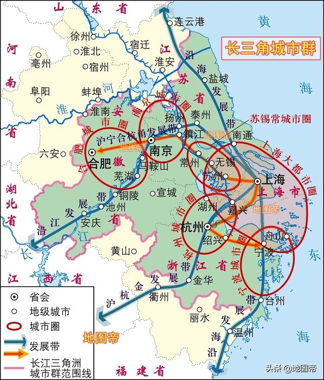 长三角经济圈包括多少个城市长三角经济总量占全国多少