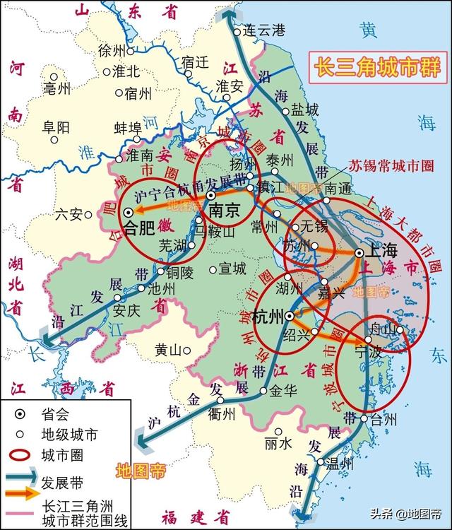 长三角经济圈包括多少个城市长三角经济总量占全国多少