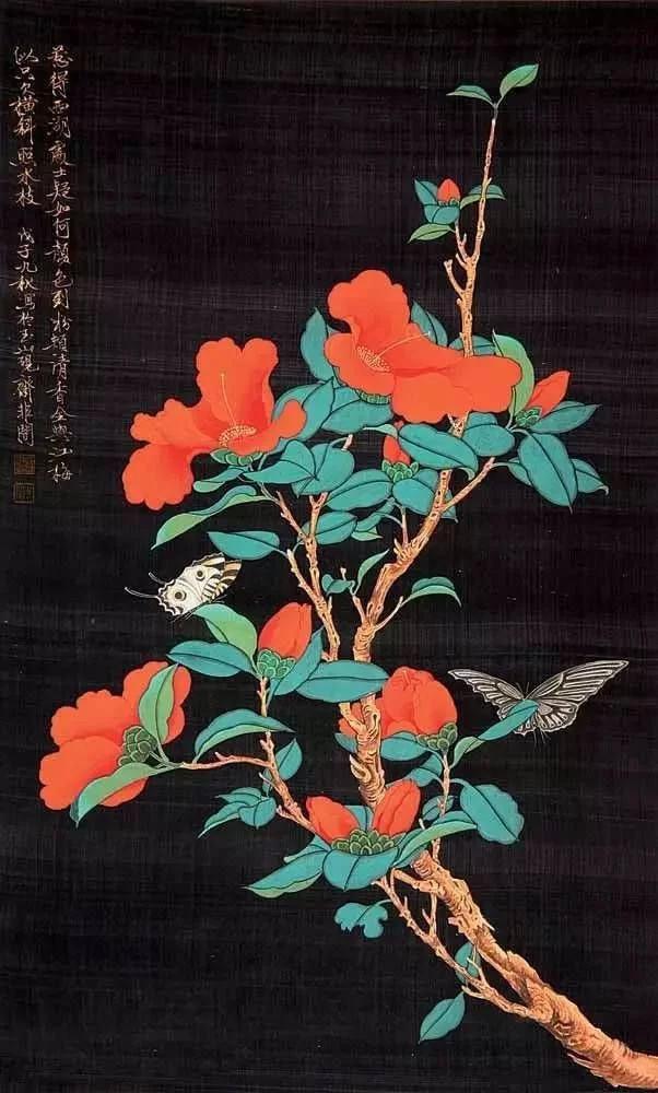 于照国画工笔花鸟画作品