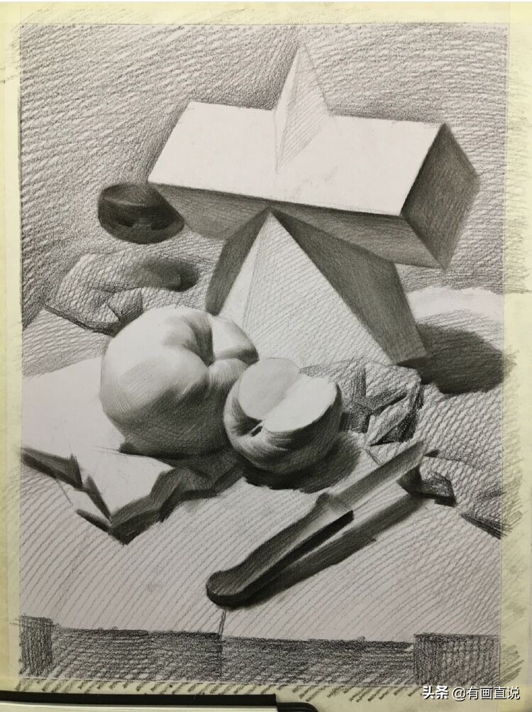 素描静物临摹高清大图素描静物临摹高清大图简单