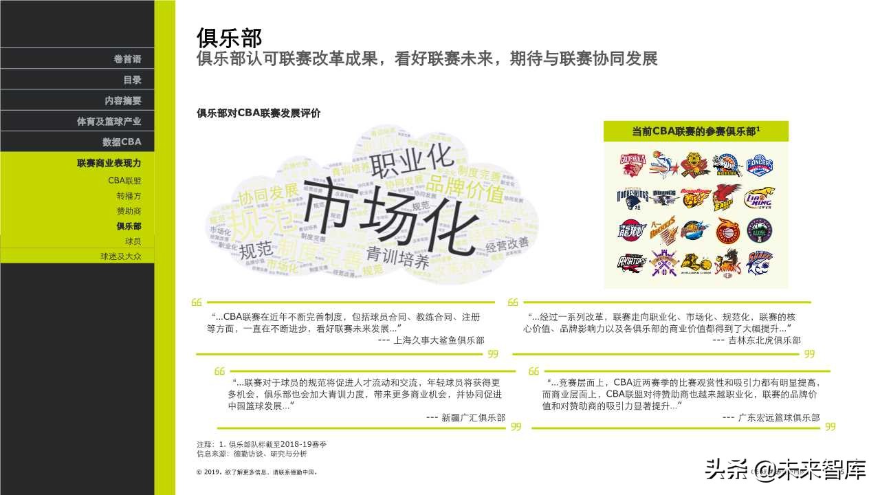 德勤体育行业专题报告之CBA联赛表现力白皮书