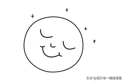月亮简笔画怎么画
