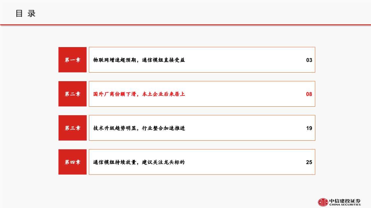 5G产业链之通信模组行业深度报告