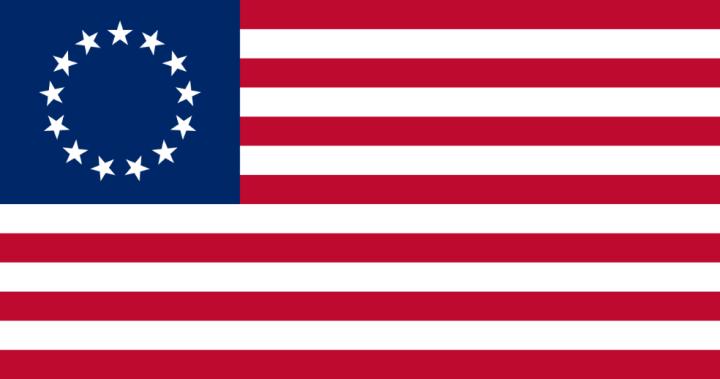 美国国旗是一个不断变化的图案.