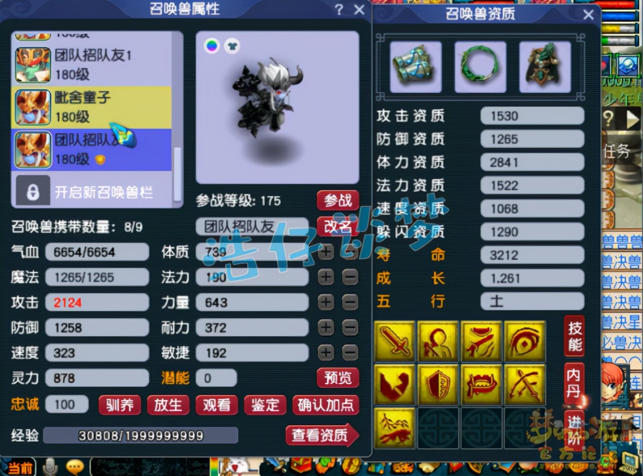 梦幻西游：土豪新区打造175方寸，谛听鲲鹏全有，月刷33亿经验