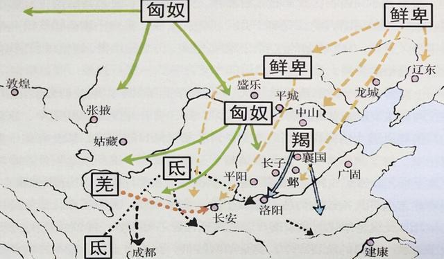 五胡乱华臭名昭著的五胡乱华