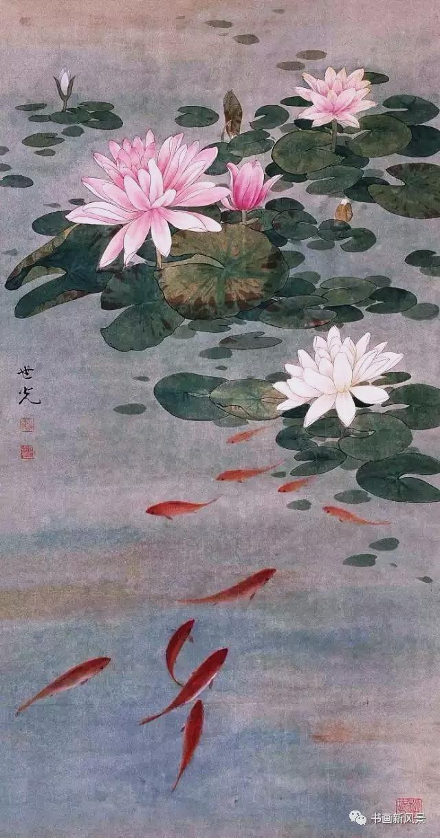 国画荷花图片大全国画荷花图片大全大图水墨画