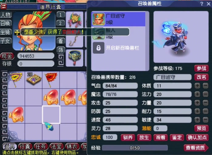 梦幻西游：玩家连开6个异兽元，这是为将来宠环做准备？