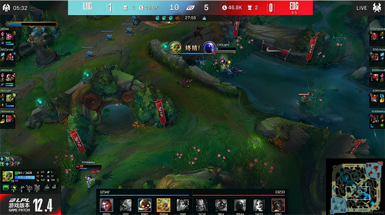 LOL-LPL：Light泽丽灿丽花火天秀收割，LNG团战为王2-0战胜EDG