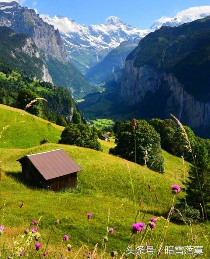 阿尔卑斯山脉的最高峰之一瑞士少女峰-被称阿尔卑斯山的“皇后”