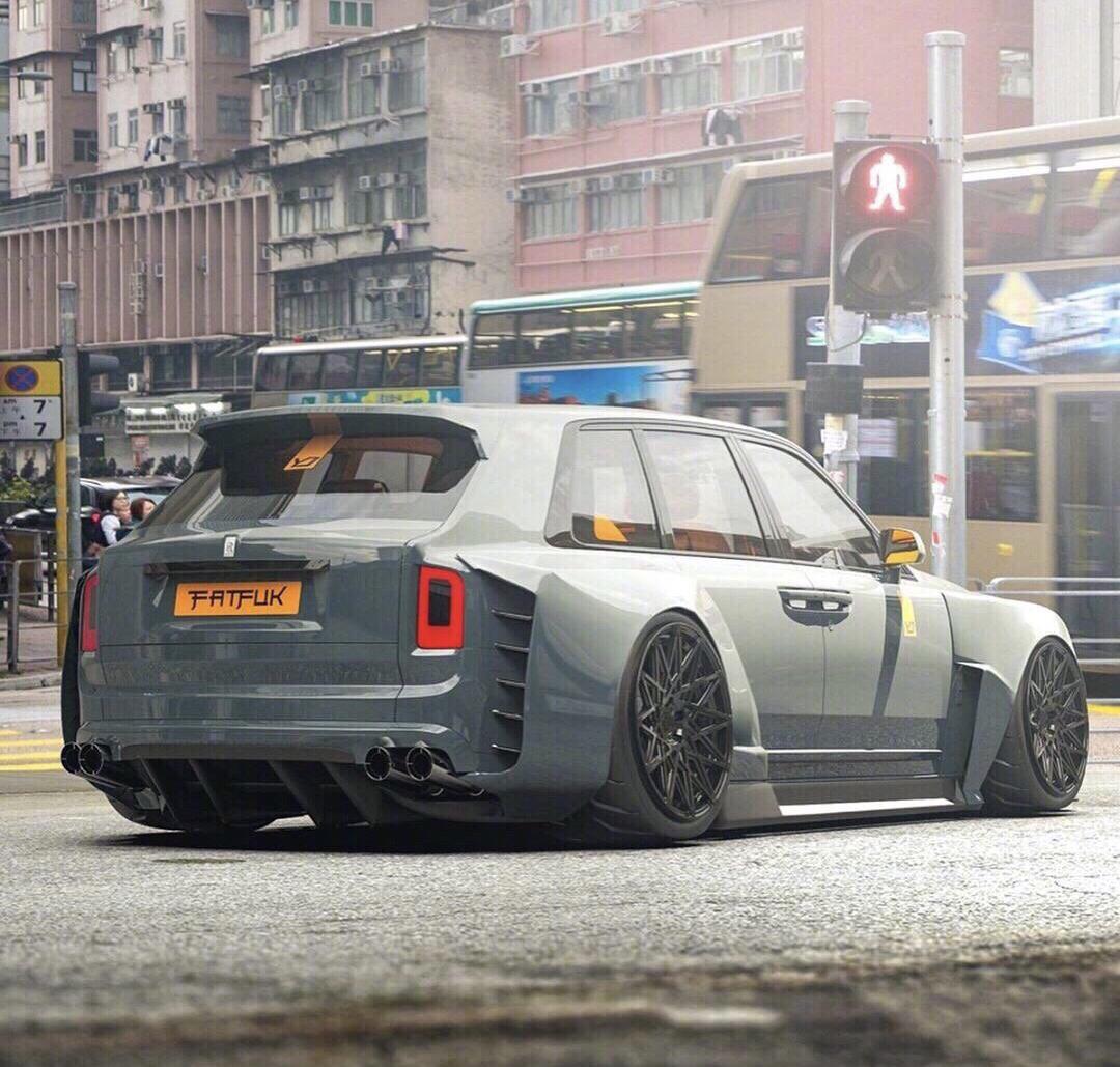 劳斯莱斯库里南宽体,低趴这种风格的劳斯莱斯你喜欢吗_懂车帝