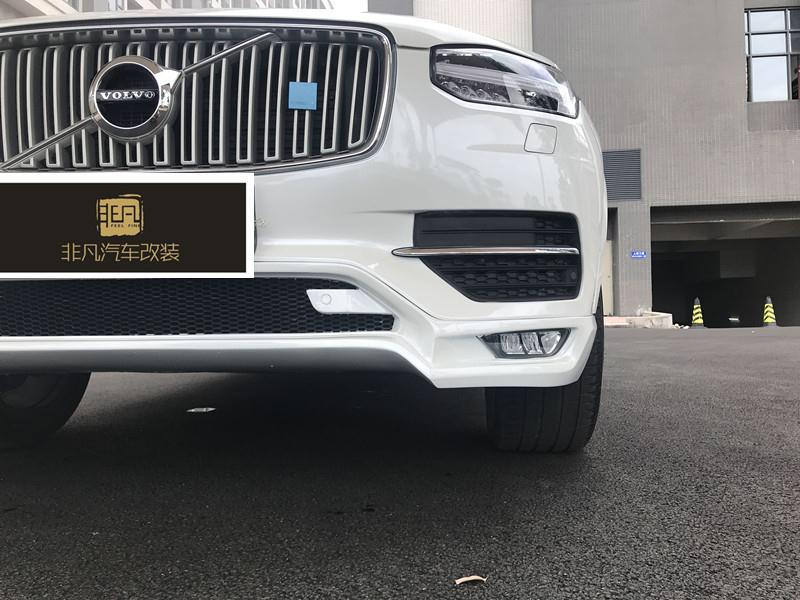 新款沃尔沃xc90改装heico款小包围前后唇四出尾喉