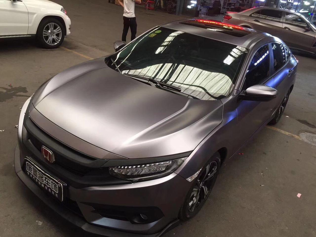 思域电光金属战斗灰__懂车帝