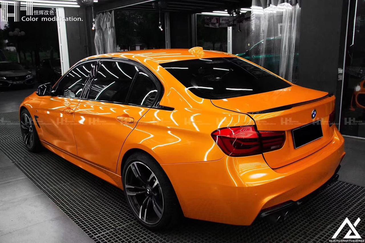 ax03高端色彩保护膜ax宝马3系珊瑚橙