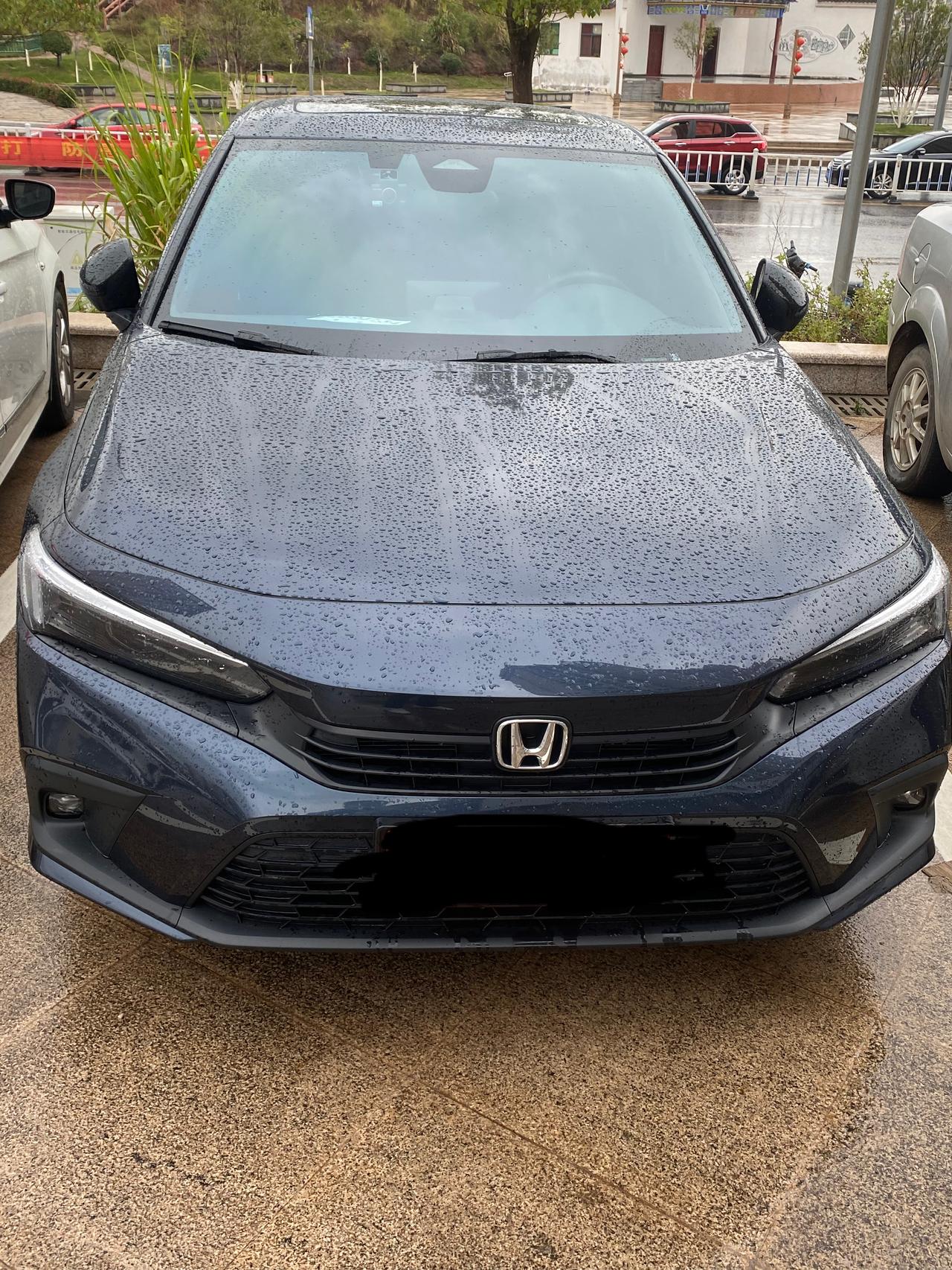 第11代燃动暗金蓝提车_思域车友圈_懂车帝