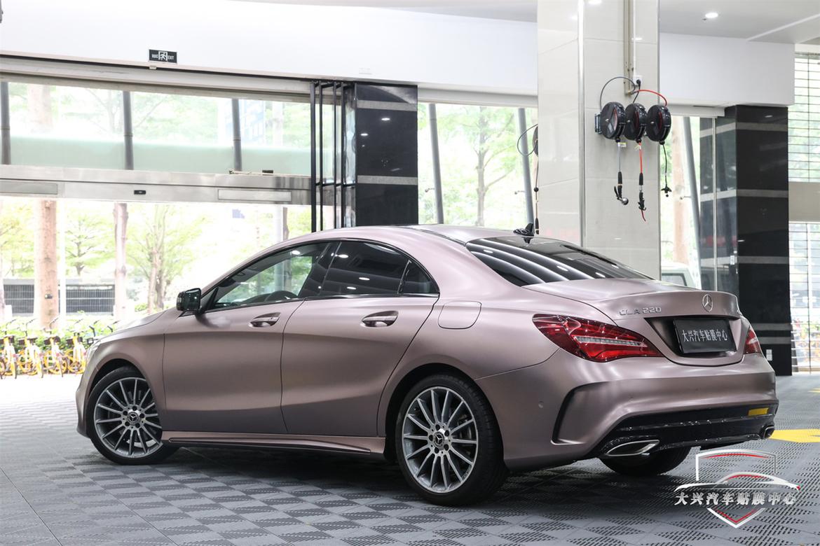 奔驰cla之冰莓粉改色