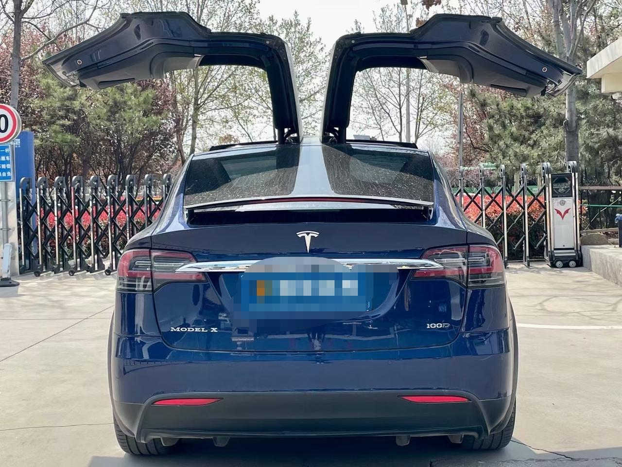 剪刀门的特斯拉modelx