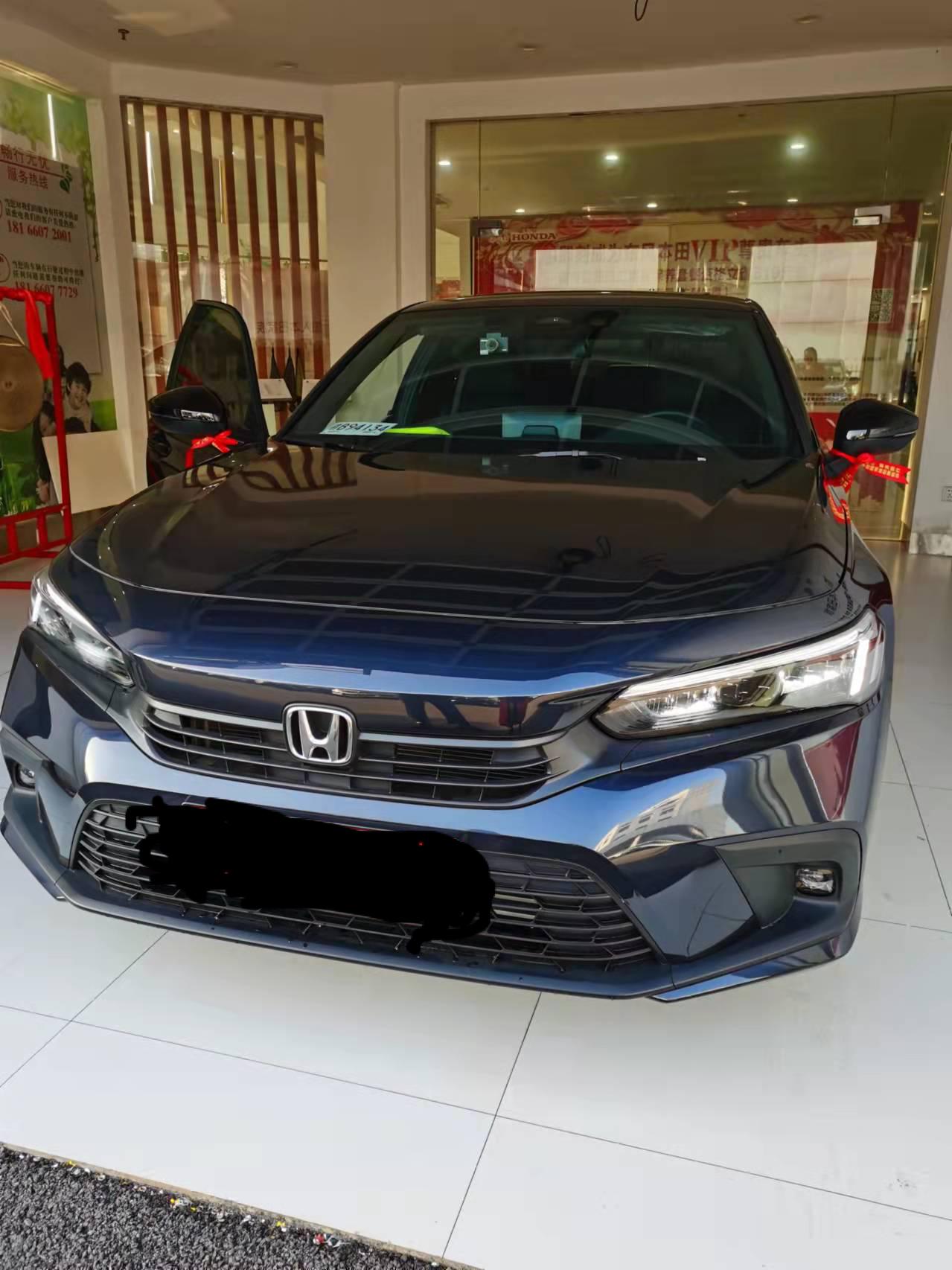 第11代燃动暗金蓝提车_思域车友圈_懂车帝