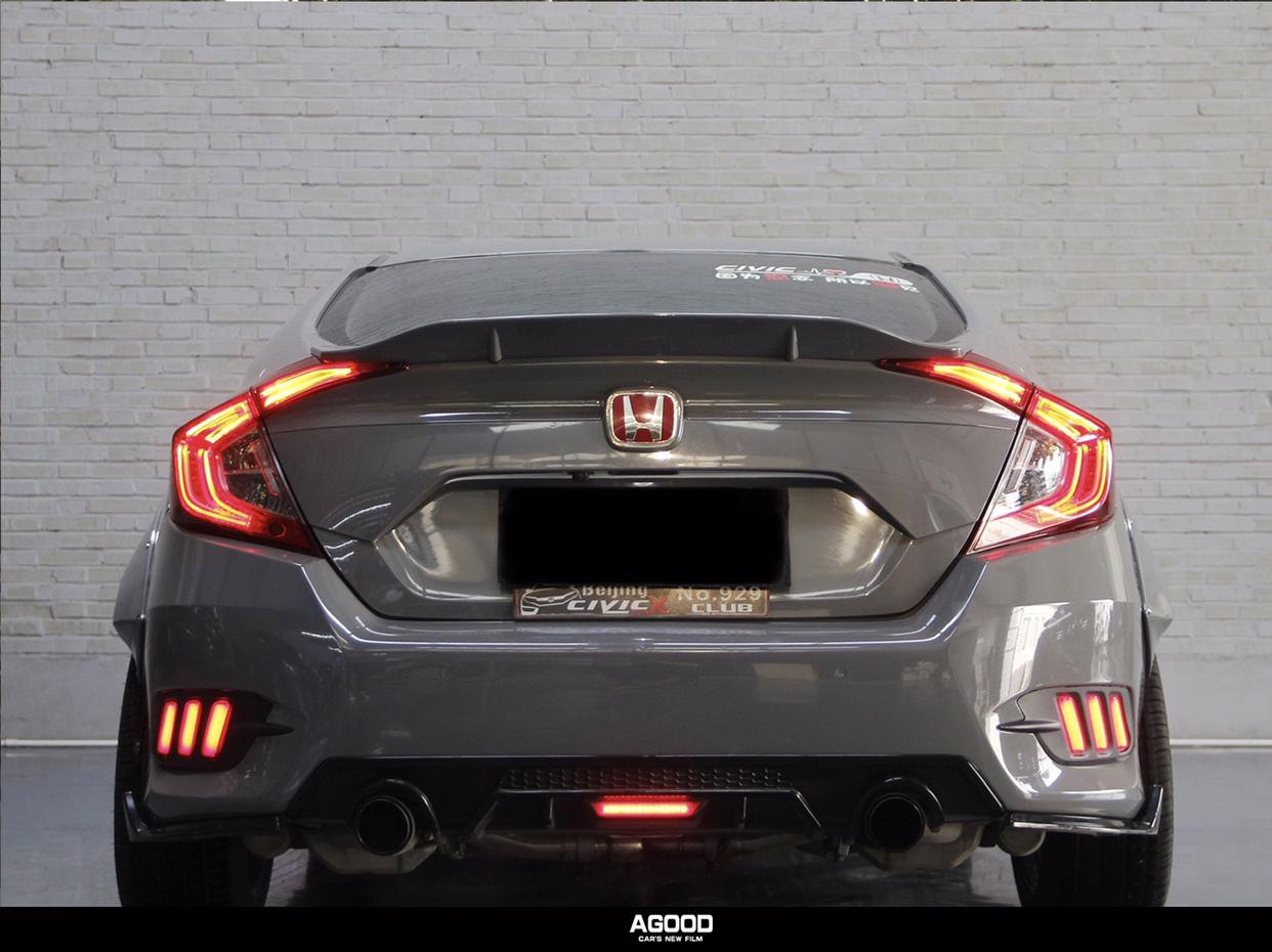 本田思域#纳多灰改色膜#重庆汽车改色膜 本田思域水晶纳多灰