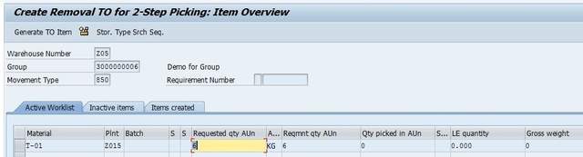 Two Steps Picking Process in SAP-WM