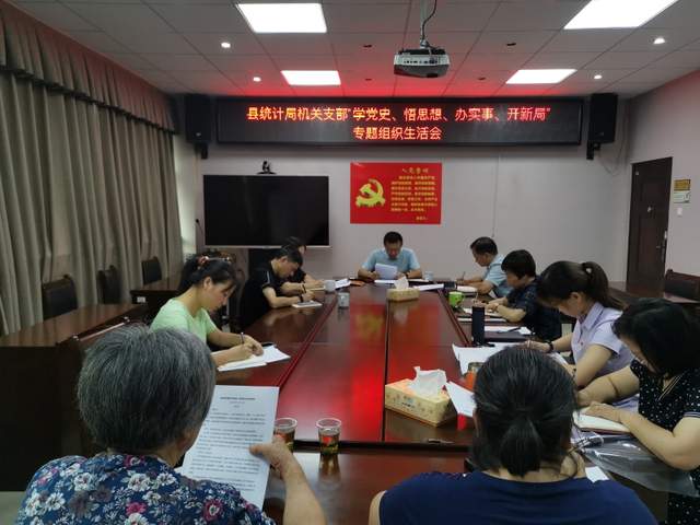 湘潭县统计局机关支部召开“学党史、悟思想、办实事、开新局”专题组织生活会