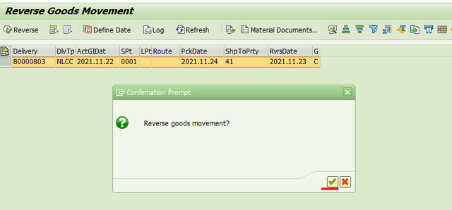 Output Type SPER Delete Inbound Delivery After We Reverse PGI for STO' outbound