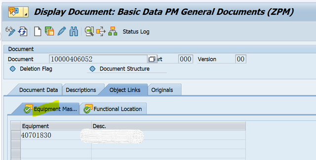 SAP PM 初級系列26 - 裝置&功能位置的Document